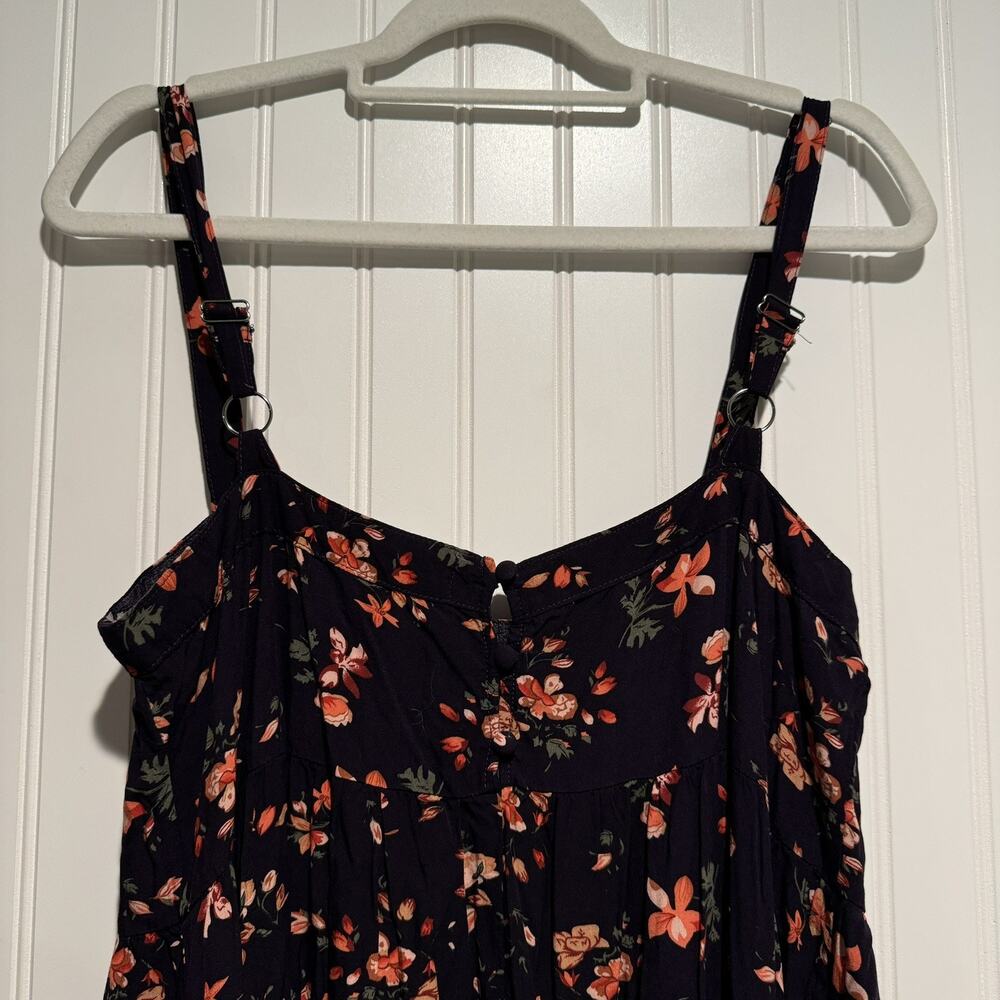 Natural Life Purple Floral Cami Dress Maxi Length Size Medium - Picture 8 of 9